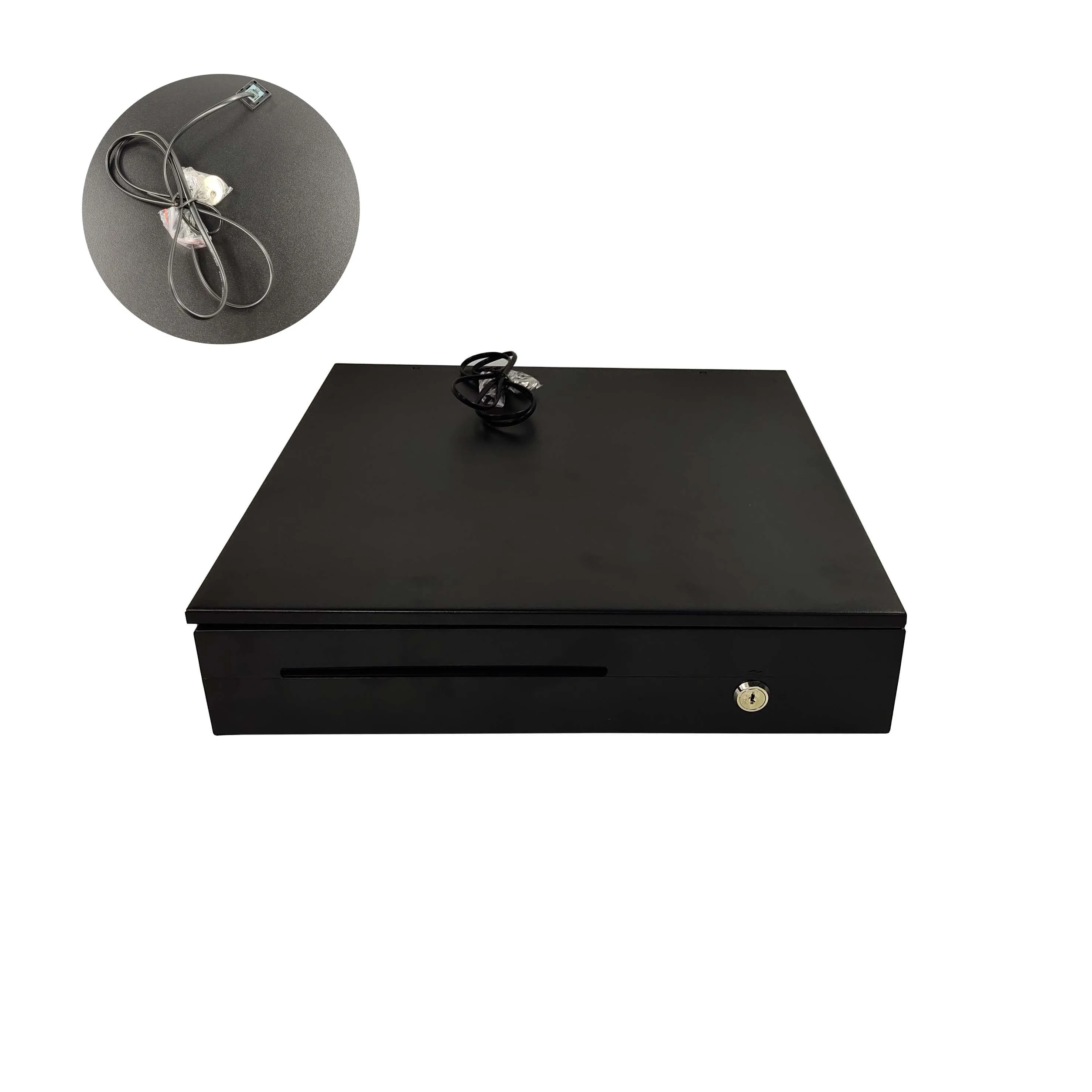 Five squares and four gears cash drawer