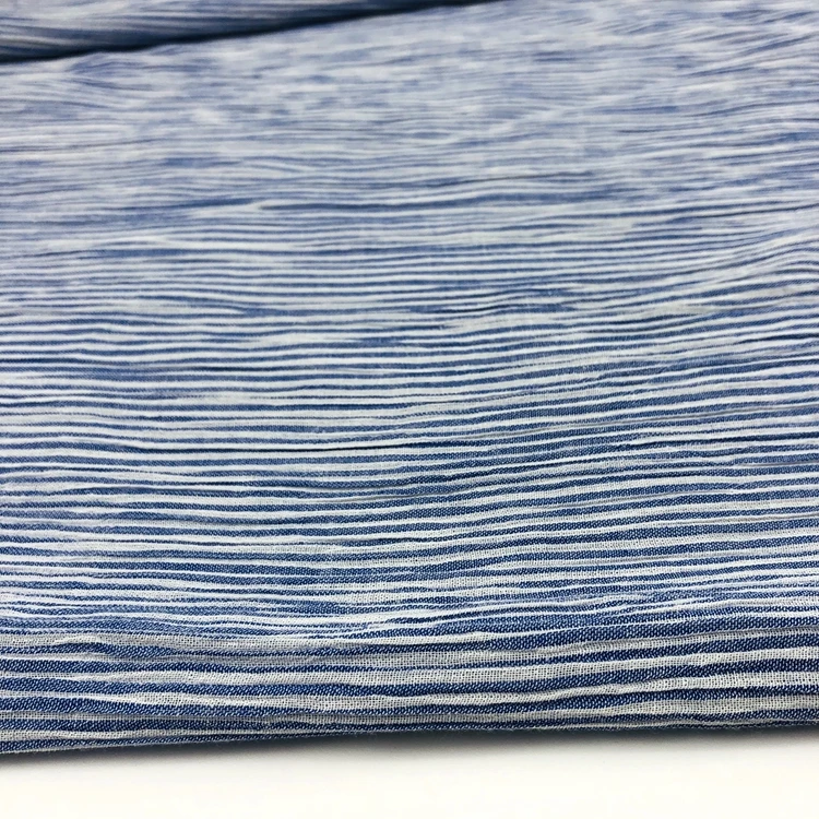 stripe crepe crinkle fabric crepe