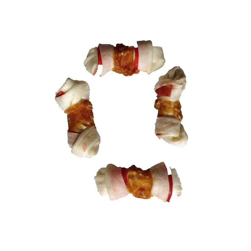 chicken wrap cow shin and bone dog treats