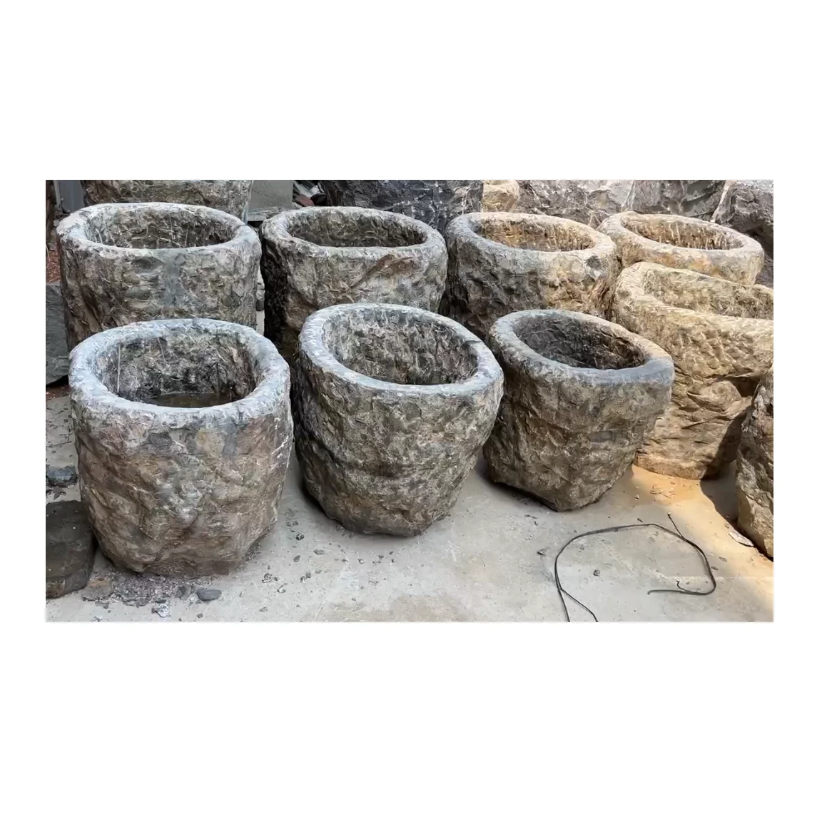 Античный старый камень античный гранит известняк вода цветок плантатор корыто