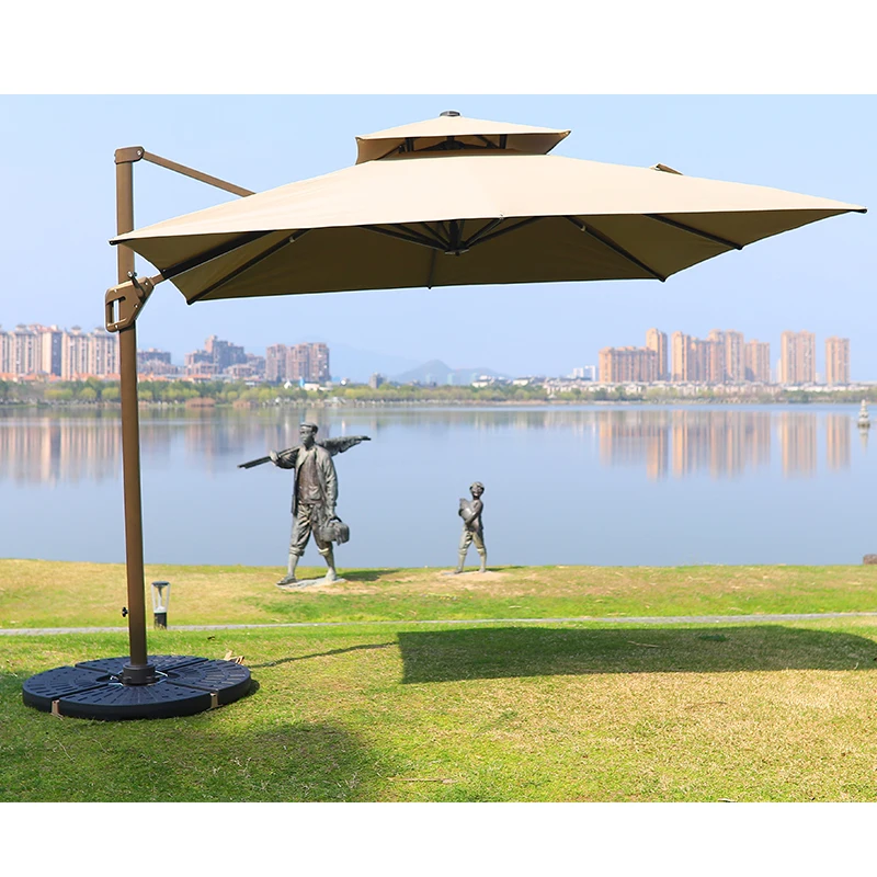 Glamping modern luxury outdoor parasol commercial luxury hotel outdoor umbrella garden parasol patio umbrellas for restaurant