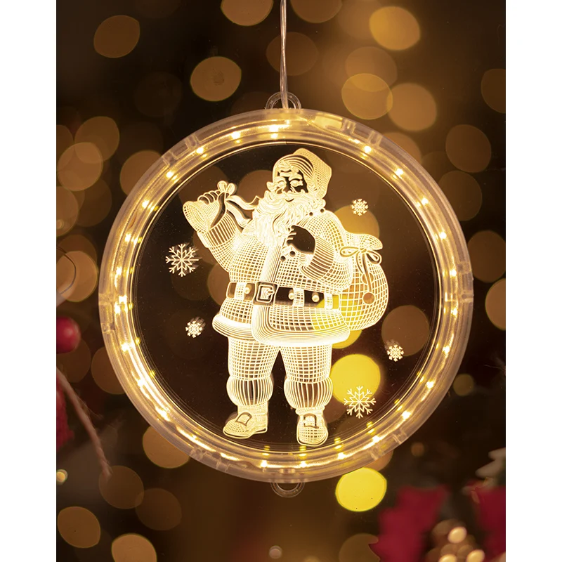 Fancy Christmas Fairy Lights With Newest 3D Engraving Original Design for Christmas Holiday Decoration
