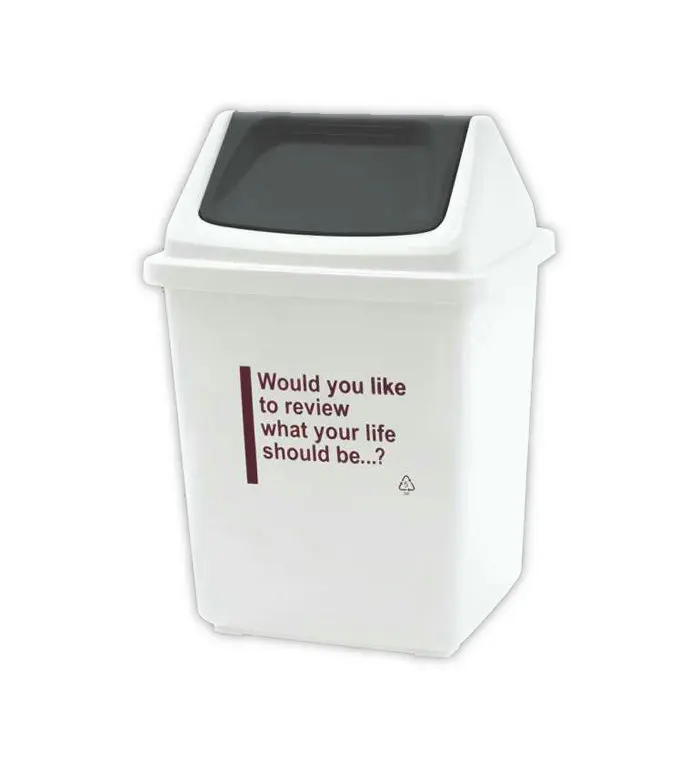 10L recycle bin household foot pedal bin office trash can