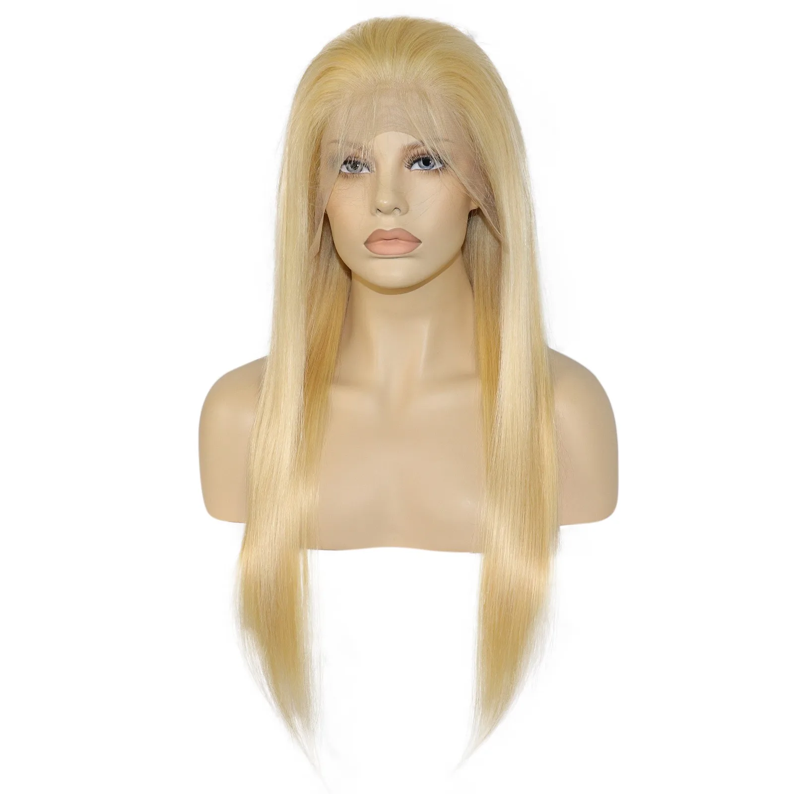 613 Blonde HD Lace Front Wigs Brazilian Straight Human Hair Wigs 150% Density 13*4 Closure