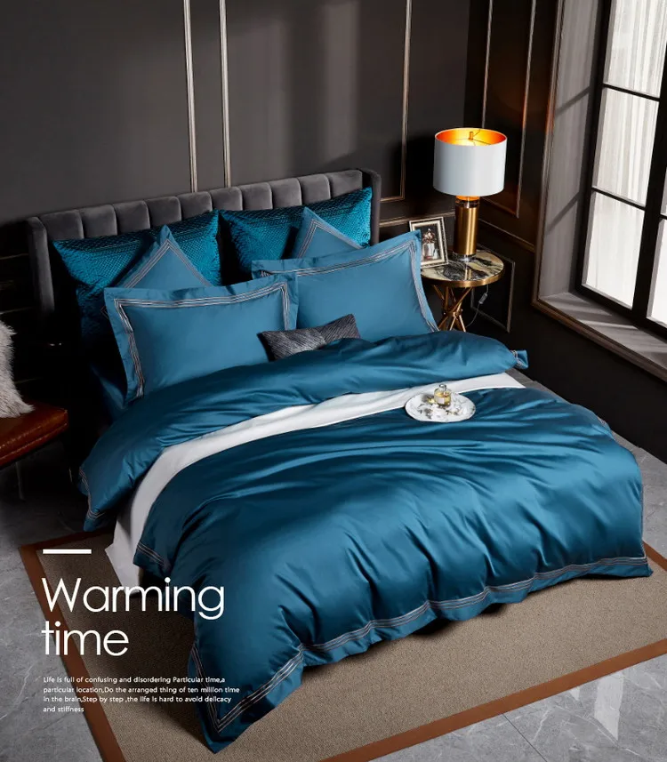 High Quality Collection Luxury Home Bed Set Comfortable  Soft Summer cool 100% EUCALYPTUS Lyocell fabric  bedding sheet sets