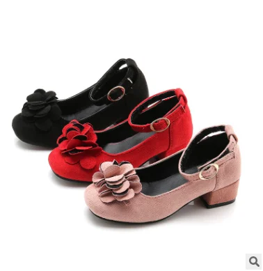 Туфли принцессы для девочек на высоком каблуке Весна-лето 2020 обувь для студентов