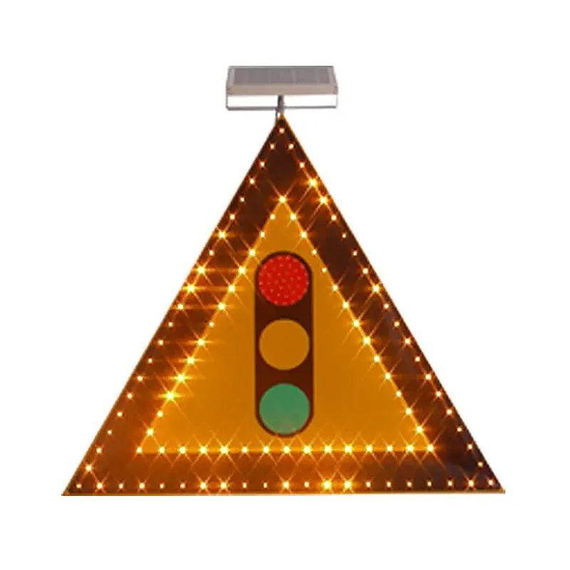 customized available solar power traffic sign flash led traffic warning sign light