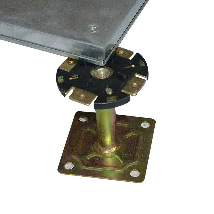 Metal Adjustable Raised Floor Support Access Panel Calcium Sulphate Anti-Static Raised Floor