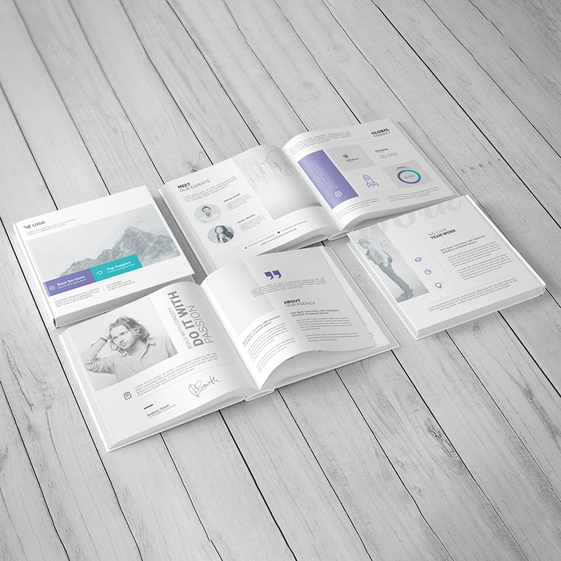High quality Custom Size Full-Color Manual/journal/magazine/catalogue/brochure