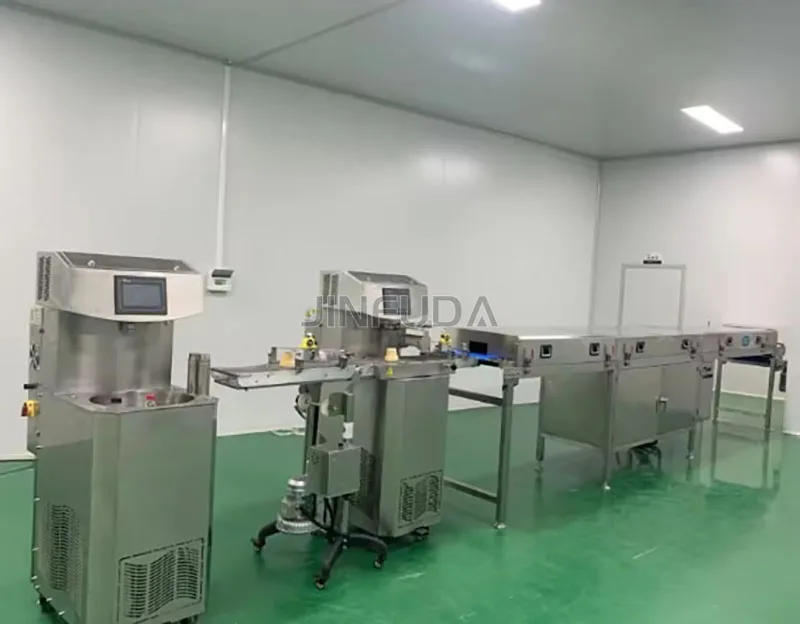 Enrobing Line Chocolate Tempering Machine Chocolate Tempering And Enrobing Machine