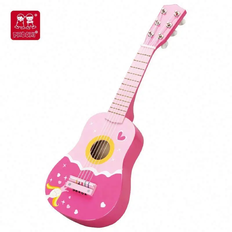 Musical instrument play toy 21 inch blue sea wooden guitar for kids 3+ kid mini guitar toy