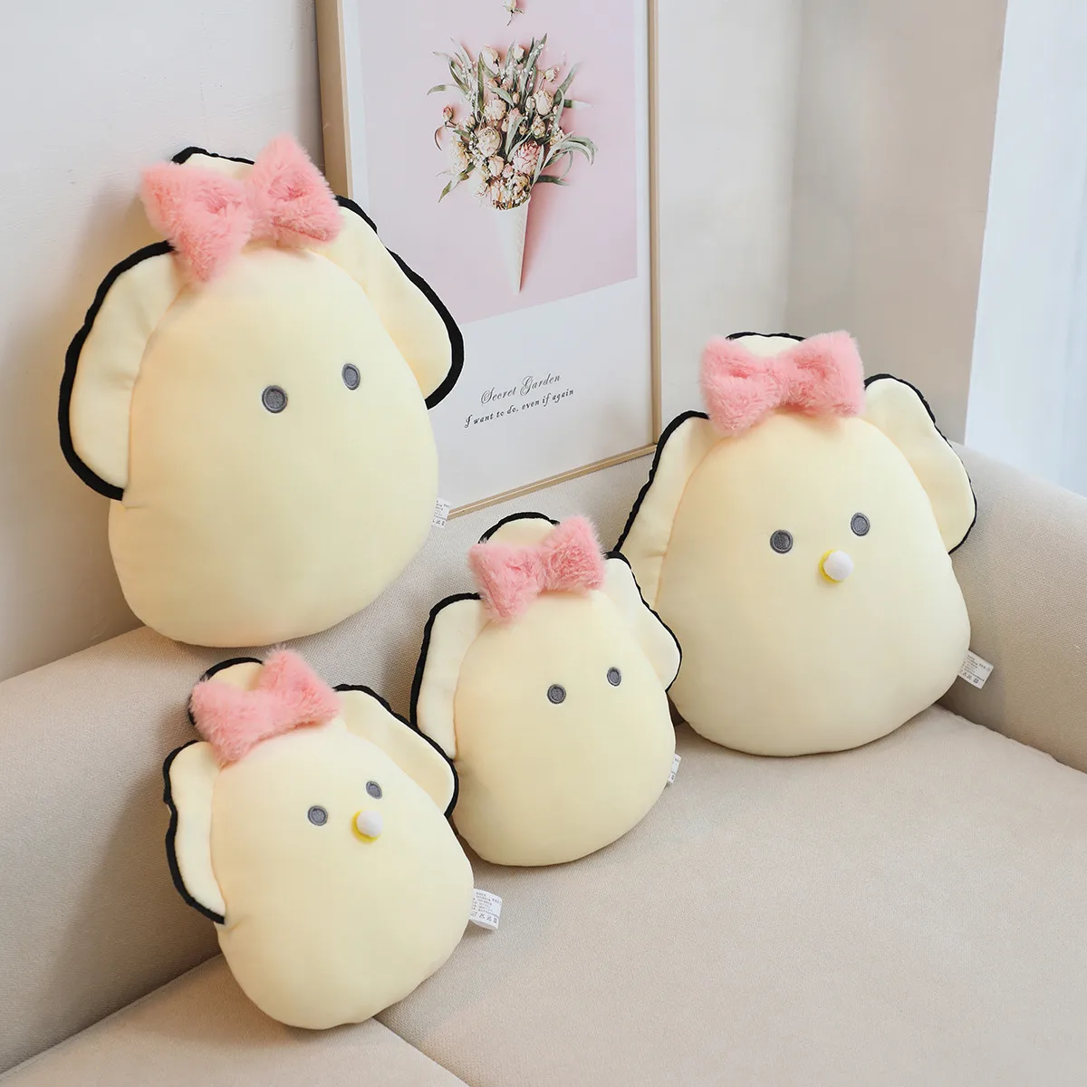 Cute White Oyster Soft Toy Stuffed Animals Pillow Kawaii Oyster Plush Toys Throw Pillows