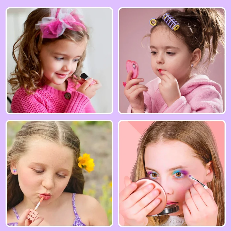 children cosmetic set for kids private label girls makeup box