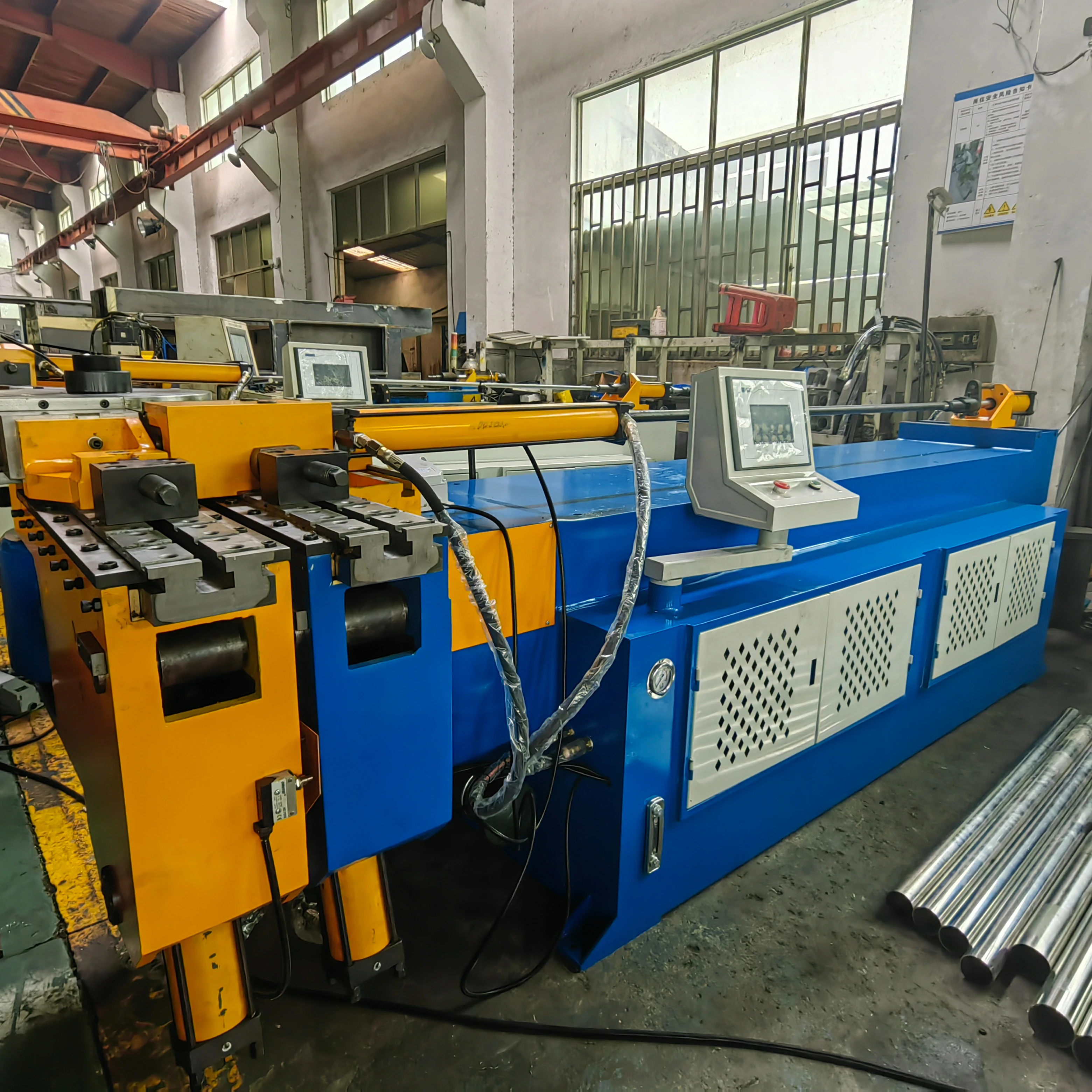 DW89NC mandrel tube bending machine iron pipe bending machine PVC NC pipe bending machine tube