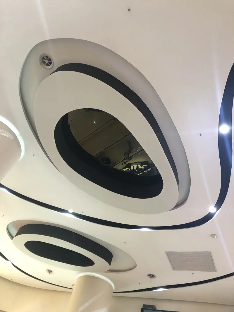 Aluminum mirror finished high quality perforation panel anodize mirror aluminum hook on ceiling and cladding panel