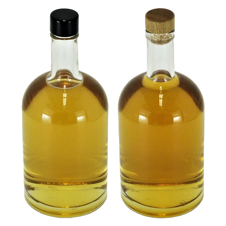 
Japan unique glass whiskey gin bottle vodka 750ml with screw and cork mouth 