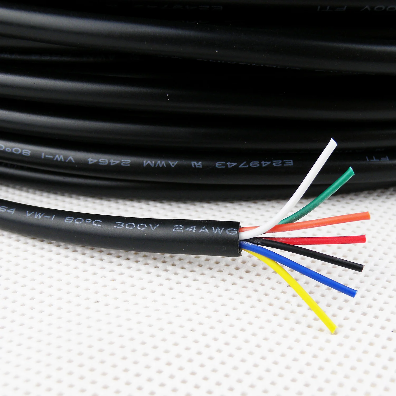 Кабель UL2464 с покрытием провода 30 28 26 24 22 20 18 16 14 12 10 8 AWG Медный 2 3 4 5 6 10-жильный мягкий кабель для