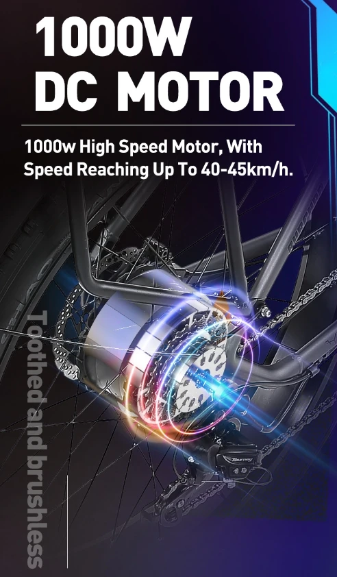 EU Stock Drop-shipping BURCHDA RX50 1000W 18AH New Electric Mountain Bike Electric Bicycle bmx bike