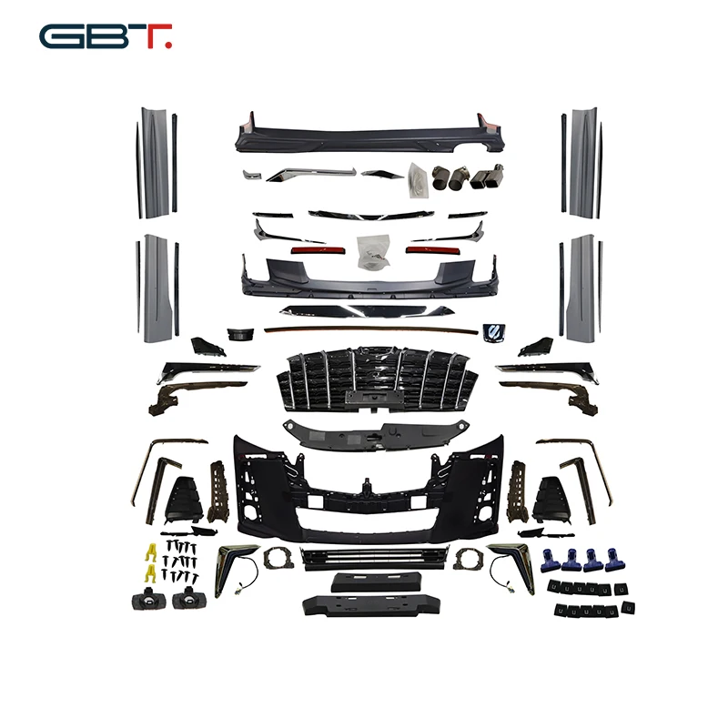 GBT Plastic for Alphard 30 series facelift conversion accessories bodykit for Alphard 2019 car bumper set upgrade to modellista