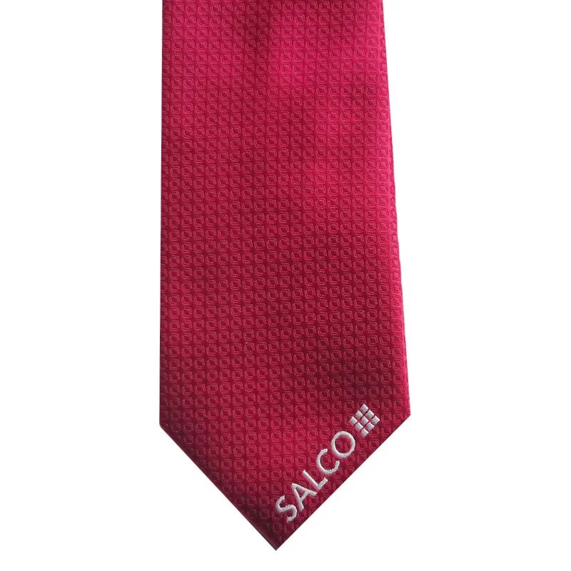 Индивидуальный тканый галстук высокого качества с логотипом