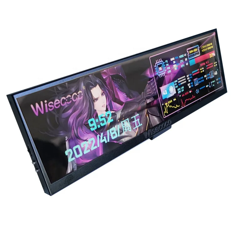 Wisecoco 7.9 Inch IPS Tft Lcd Display Lcd Advertising Screen Shelf For Supermarket