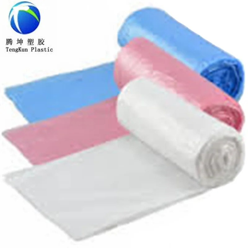 Heavy Duty HDPE LDPE Refuse Trash Waste Plastic Bin Liner biodegradable rubbish bag
