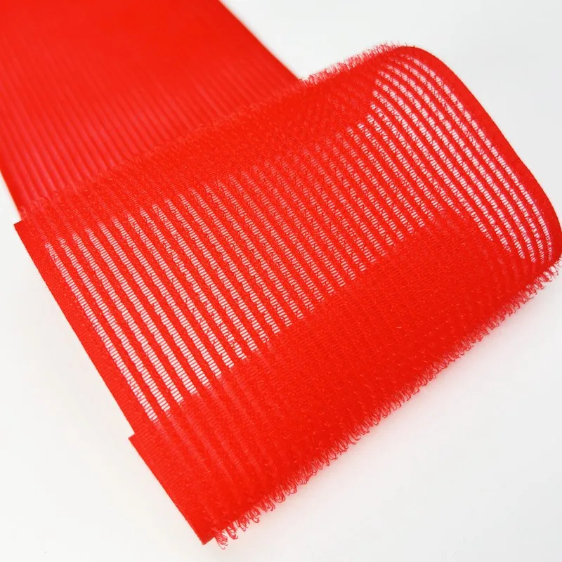 Cut Fastener Tape Sticky Hair Band Tape Nylon Hook Hair Tape Roll Logo Self Adhesive Print hair Hook And Loop