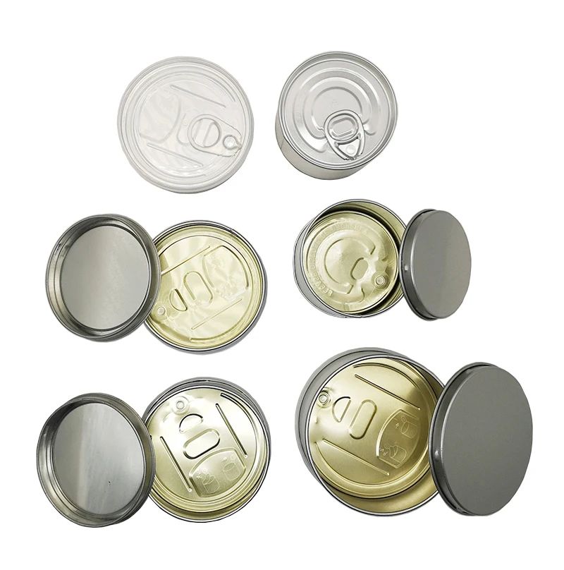 
Top Grade 100 ML Airtight Custom Stickers Cans Coffee /Honey/Fish Tin Can Empty child proof Tin Cans Food Packaging 
