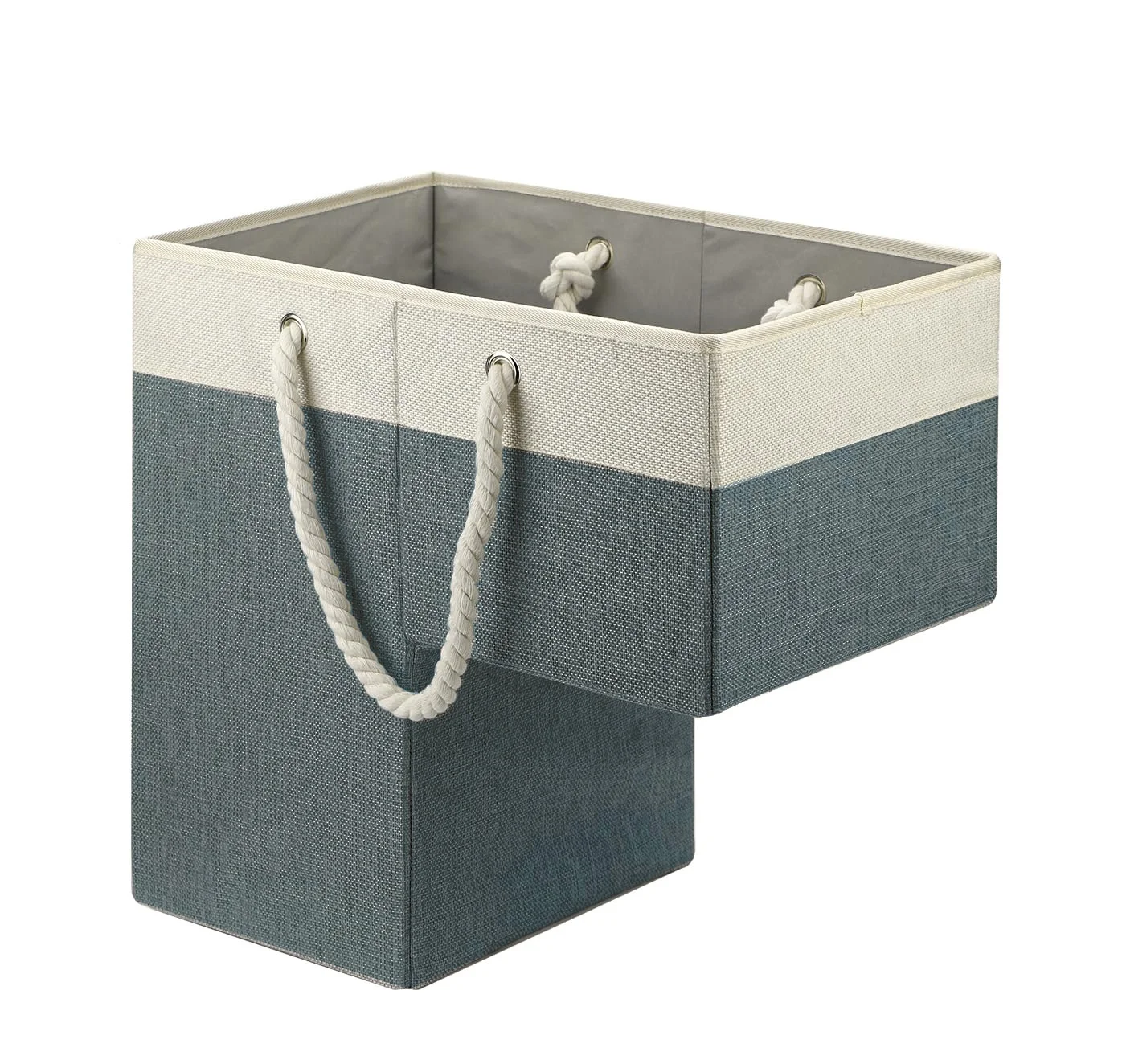 Outdoor Multifunctional Fabric Linen Foldable Carpeted Step Stair Basket