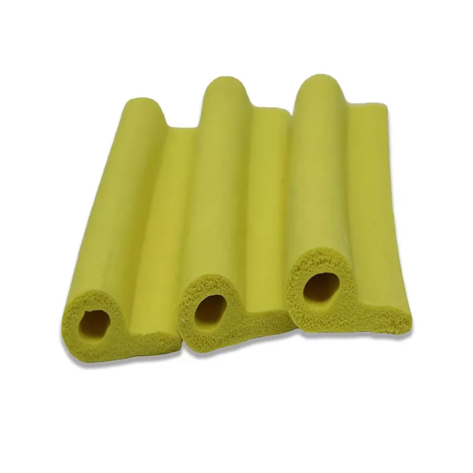 Customized P T E Style Silicone rubber foam strip for sealing
