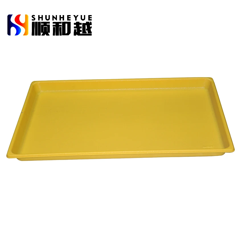 Waterproof Plastic animal cage tray ABS laminated with  PVC wood grain Plastic pet cage Tray