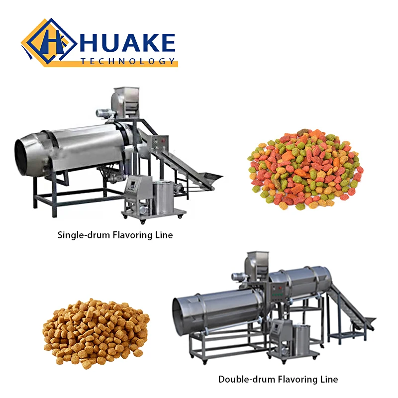 Automatic high-yield new technology fish feed pet feed puffed snack seasoning system