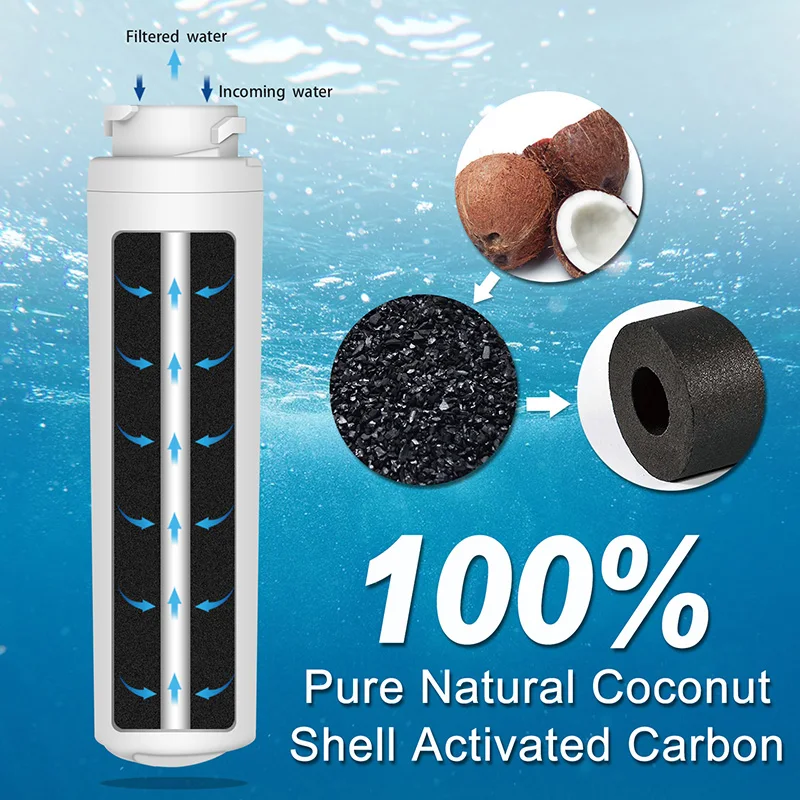 NSF Certified Activated Carbon MSWF Refrigerator Water Filter Compatible with The MSWF 101820A 101821B Water Refrigerator Filter