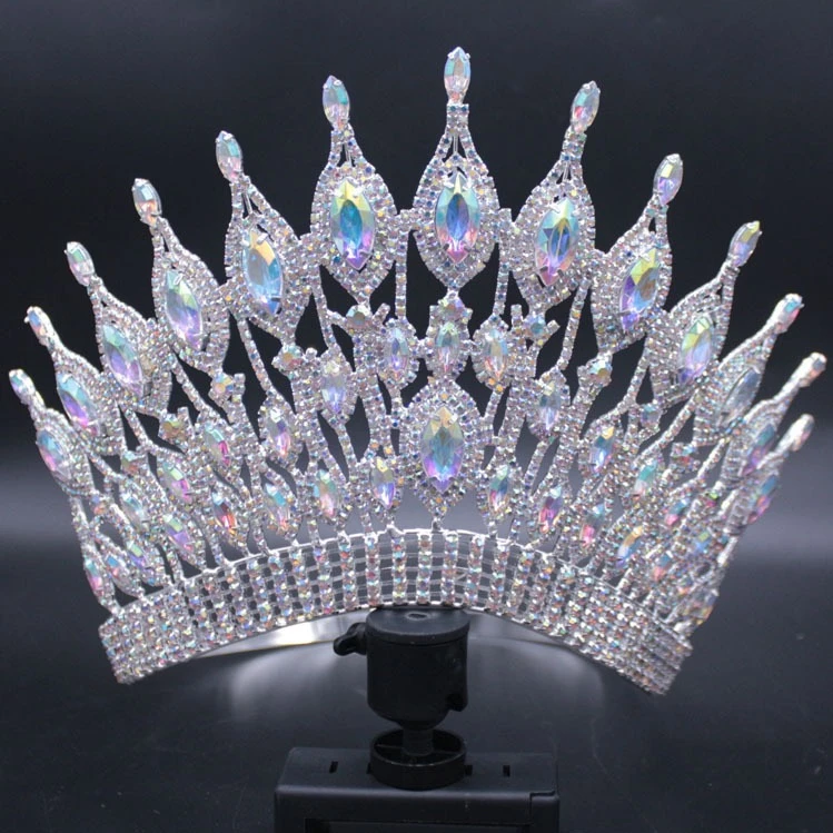 Party Accessories AAA Rhinestone big Crown Tiaras Ab Rhinestones Crowns for Women