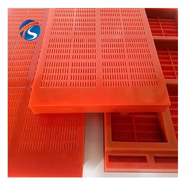 Coal and mining use High wear resistance polyurethane screen polyurethane strip seam dewatering sieve plate