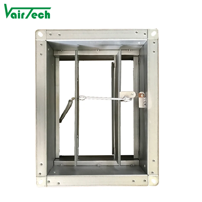 Hvac Ventilation Galvanized Fresh Air Supply Smoke Valve Motorized Air Duct Fire Damper