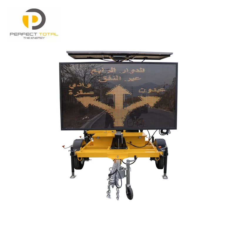 Sign Trailer Amber Color Variable Message