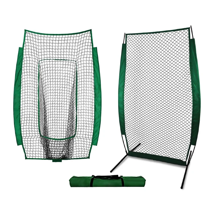 7x7ft Baseball Softball Practice Net | Portable Baseball Net with iron pole