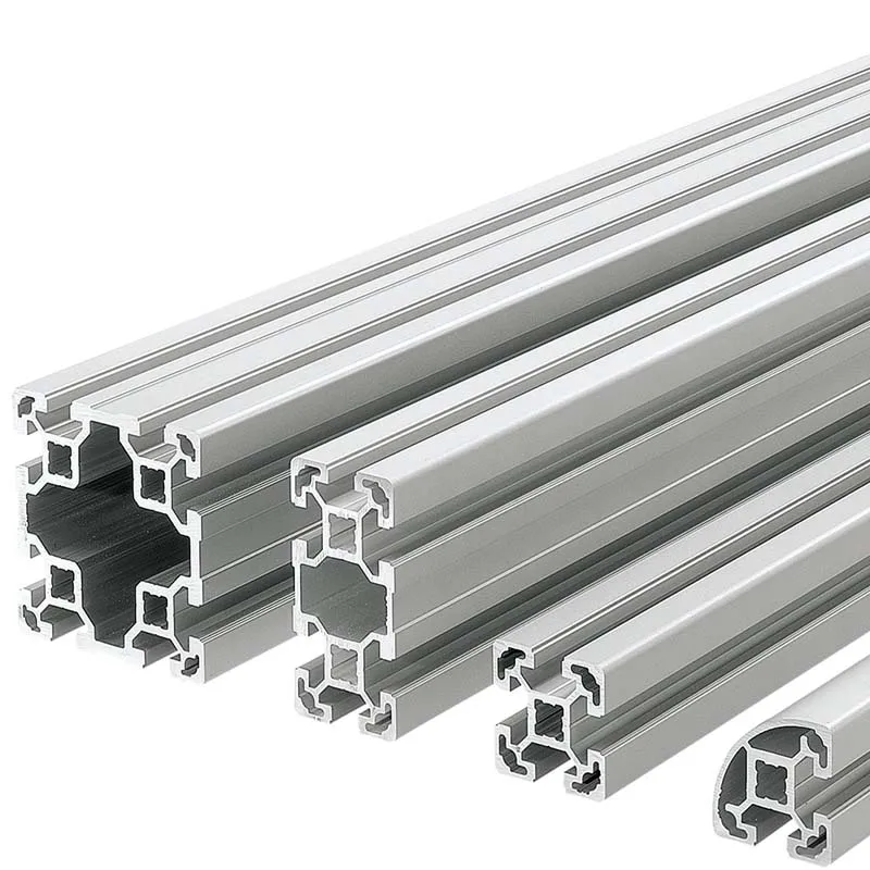 Aluminum Supplier Custom Aluminum Extrusion Black T Slot Aluminio Extruded 2080 Aluminum Profile