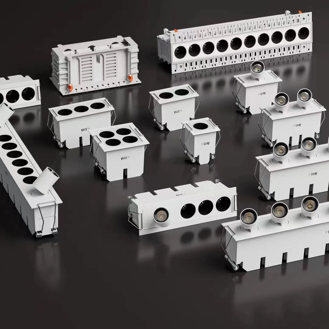 Arcllux 3 Вт фаза 0-10 В Triac DALI с регулируемой яркостью квадратный Точечный светильник безразмерный алюминиевый внутренний встраиваемый потолочный
