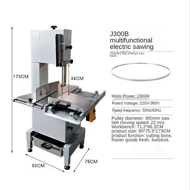  Cutting Sawing Machine Butchers Cutter Band Ban And Handhold Meat Bone Saw Blade