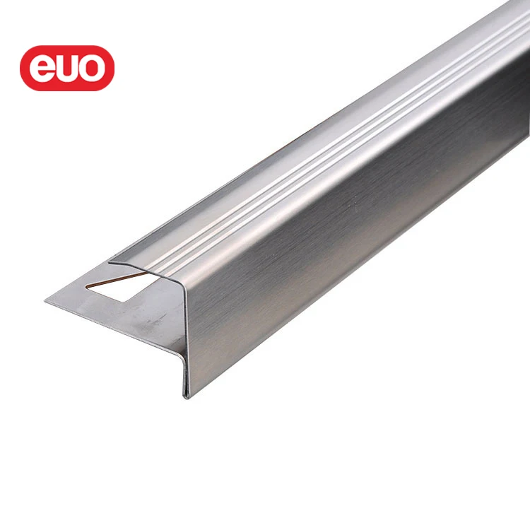 euo customized stainless steel stair nosing profile metal  stair nosing