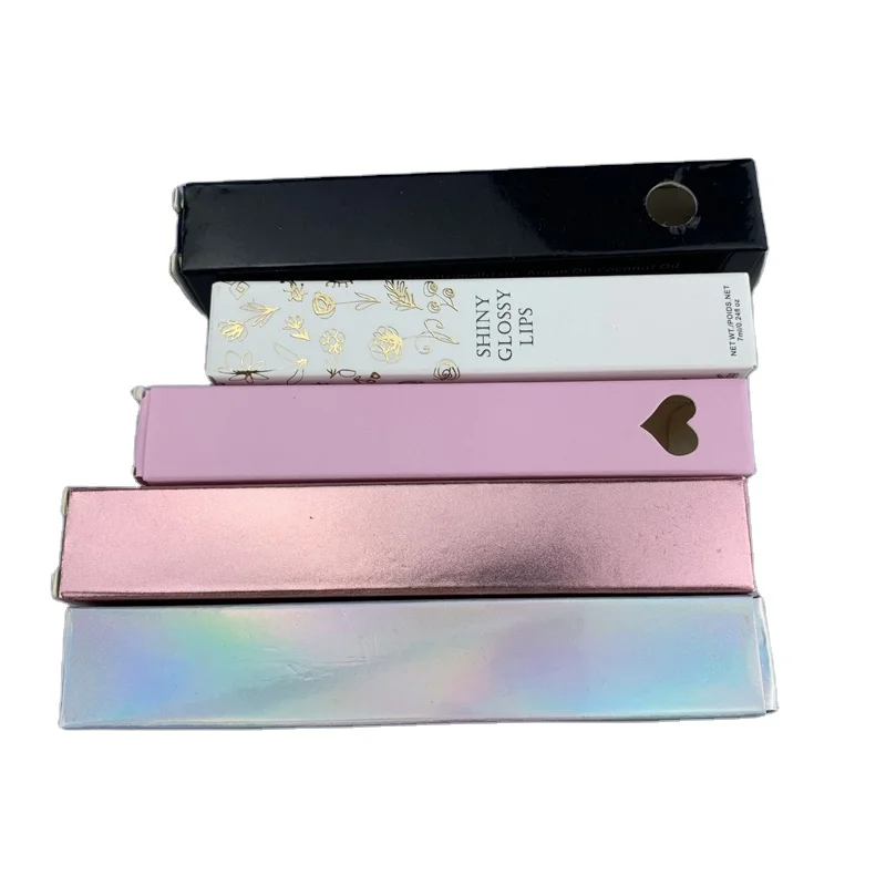 
Colorful Paper Box Coated Cardboard Lip gloss Packaging Box with Custom personal logo 