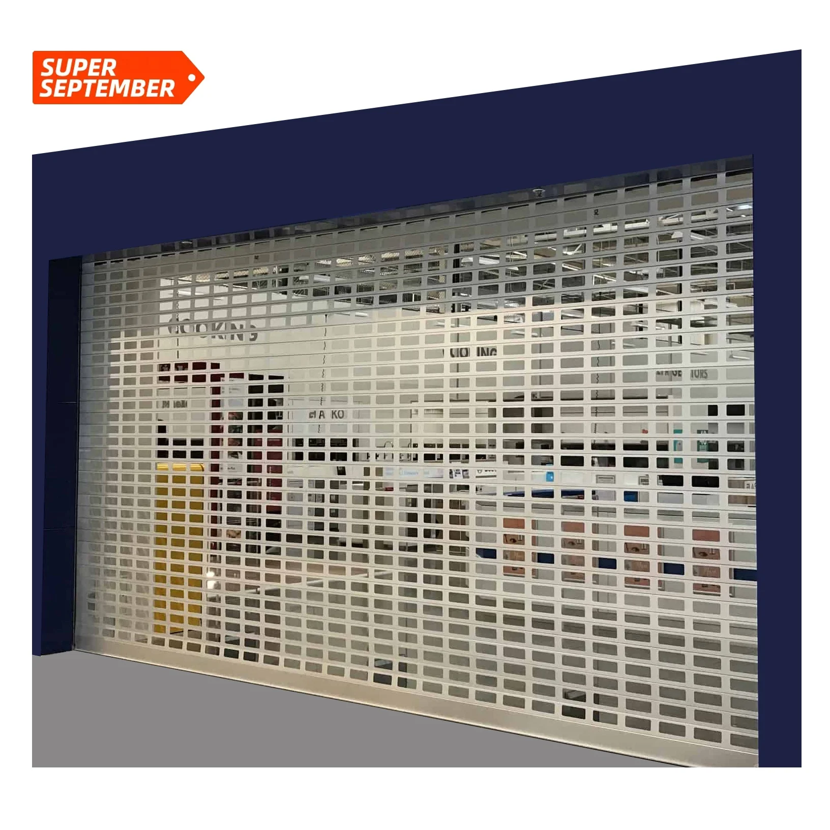 2025 New Stainless Steel Grille Roller Shutter Door 304SS Commercial Shop Front Automatic Metal Grills Roll up Security Doors
