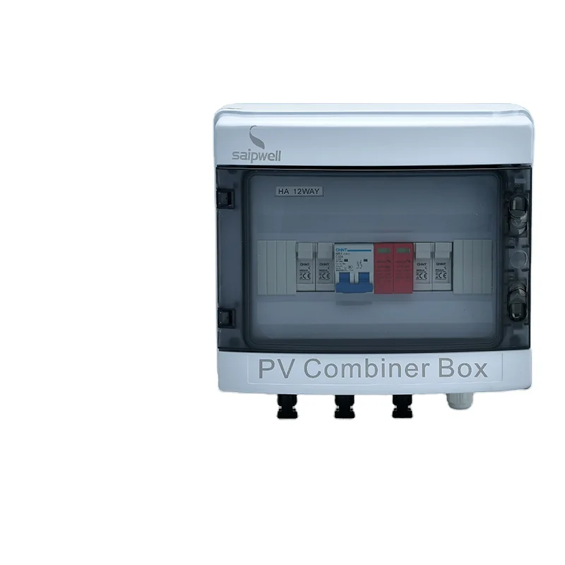 Dc outdoor plastic waterproof combiner solar array panel junction box with 4 string