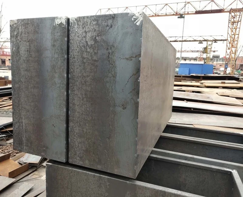 Metal Flower Pots Rectangular Corten Steel Planter Box