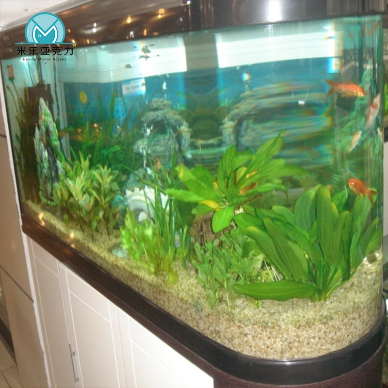 Factory direct sale aquarium high quality clear round acrylic divider fish tank