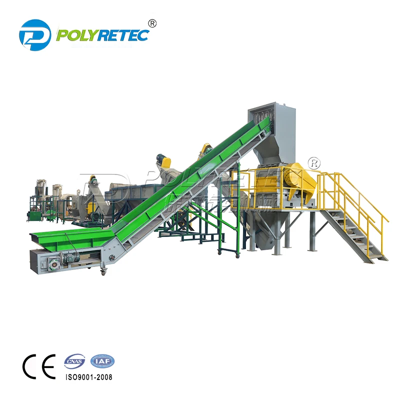 
POLYTEC raffia & woven PP waste washing recycling machine 