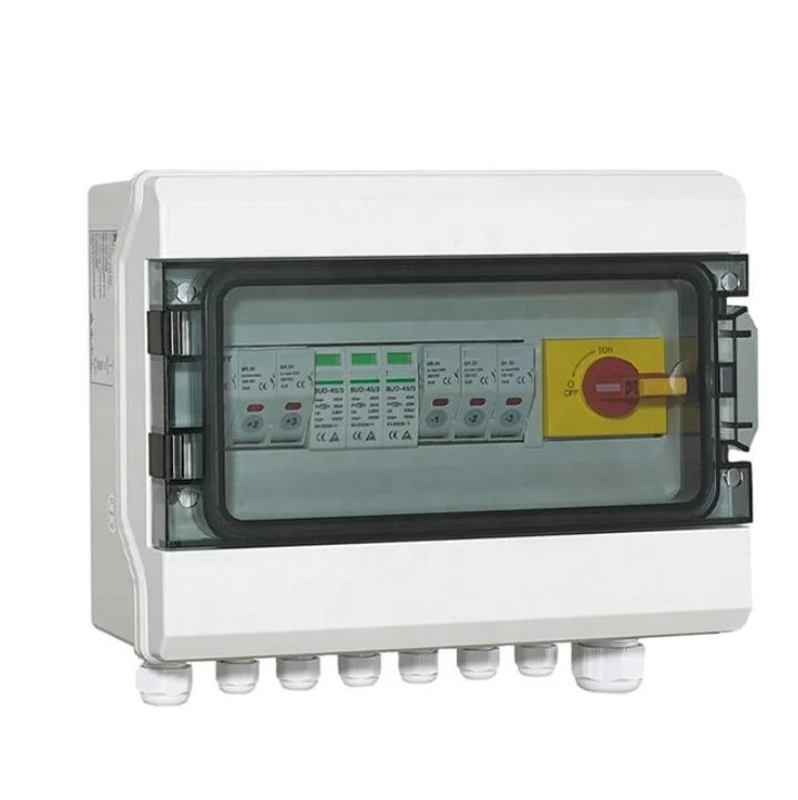 Factory  Waterproof IP65 Solar DC Combiner Box 2 4 5 6 8 10 12 16 24 Ways String PV Box