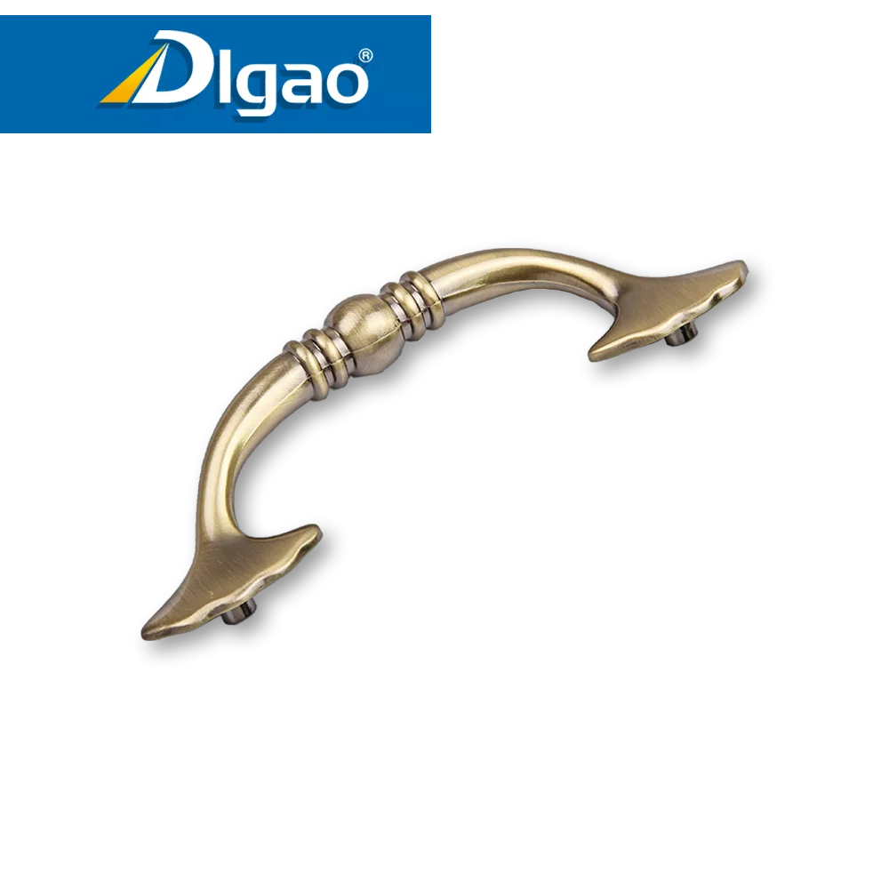 Zinc Alloy Metal Furniture Antique Brass Cabinet Drawer Handle